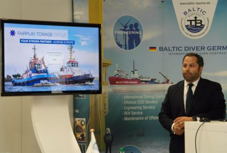 Vertragsunterzeichnung Ölwehrschiffe FLUNDER und VILM